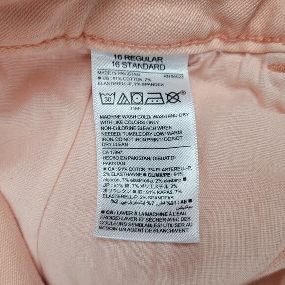 Old Navy Jeans Womens Size 16 Regular Rockstar Mid Rise Pink 34" Waist - Picture 6 of 10